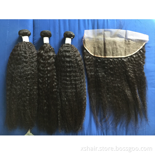 Kinky straight yaki human curly hair indian weave bundles 12a raw wave hair bundles human hair vendor